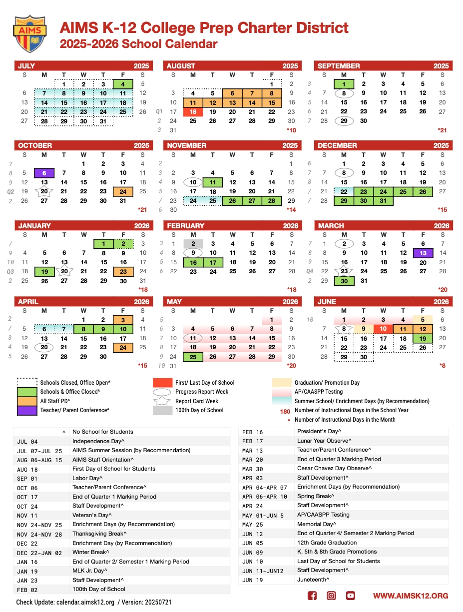 School Calendar 2025 Printable School Calendar 2025 Printable
