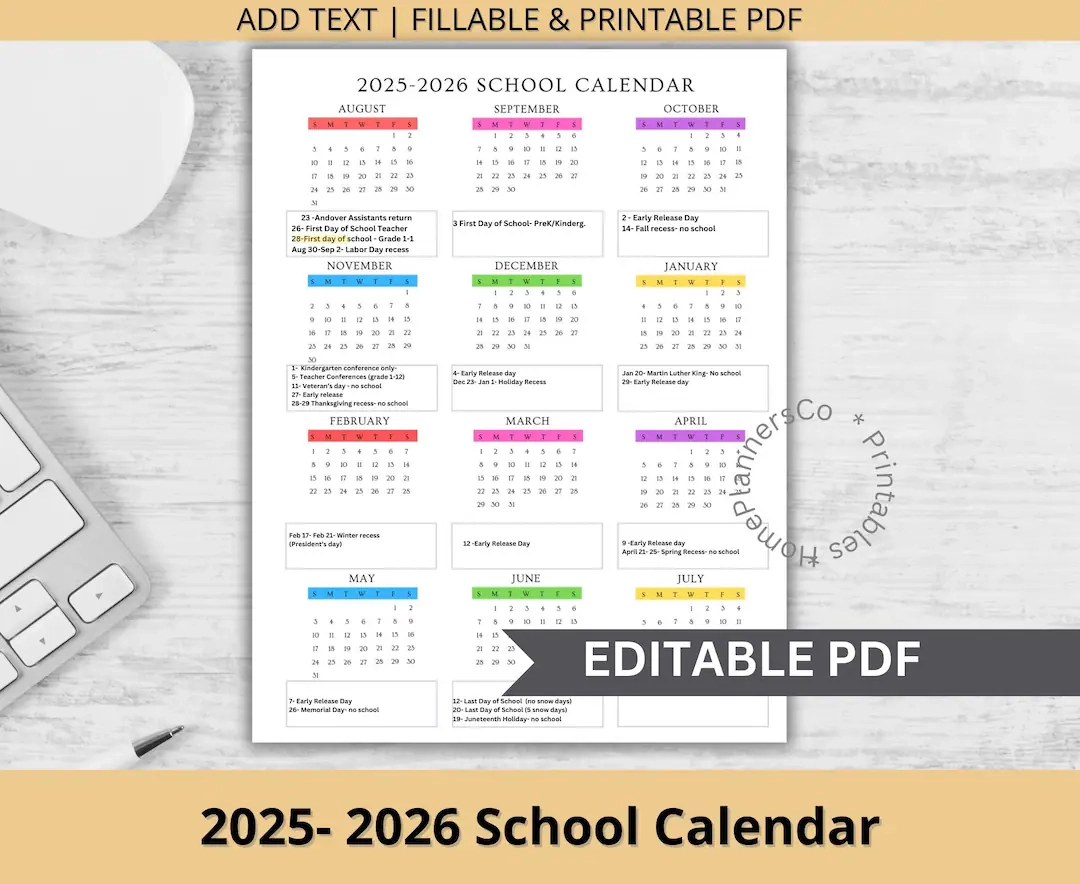 2025 2026 Editable School Calendar Template For School Classroom Teacher Office Preschool Daycare Childcare One Year At A Glance Etsy 2025 2026 Editable School Calendar Template For School Classroom Teacher Office Preschool Daycare Childcare One Year At A Glance Etsy