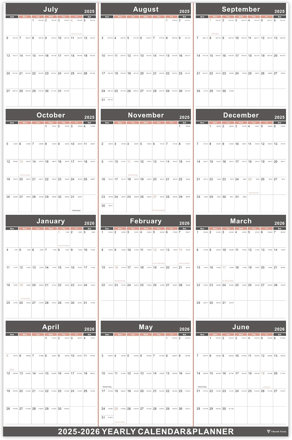 2025 2026 Yearly Wall Calendar Annual Calendar UK Ubuy 2025 2026 Yearly Wall Calendar Annual Calendar UK Ubuy