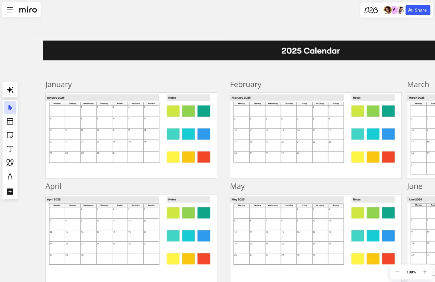 2025 Calendar Templates Plan Your Year With Ease Miro 2025 Calendar Templates Plan Your Year With Ease Miro