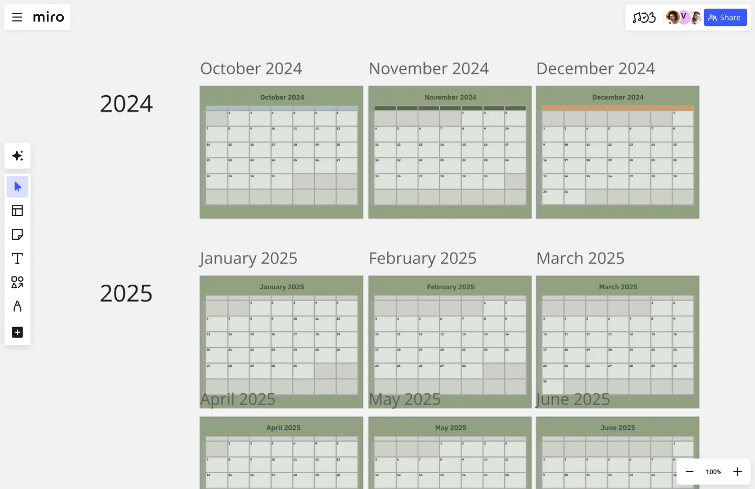 2025 Calendar Templates Plan Your Year With Ease Miro 2025 Calendar Templates Plan Your Year With Ease Miro