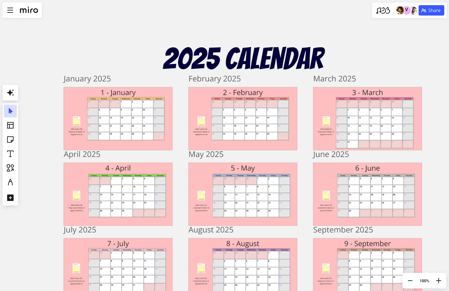 2025 Calendar Templates Plan Your Year With Ease Miro 2025 Calendar Templates Plan Your Year With Ease Miro