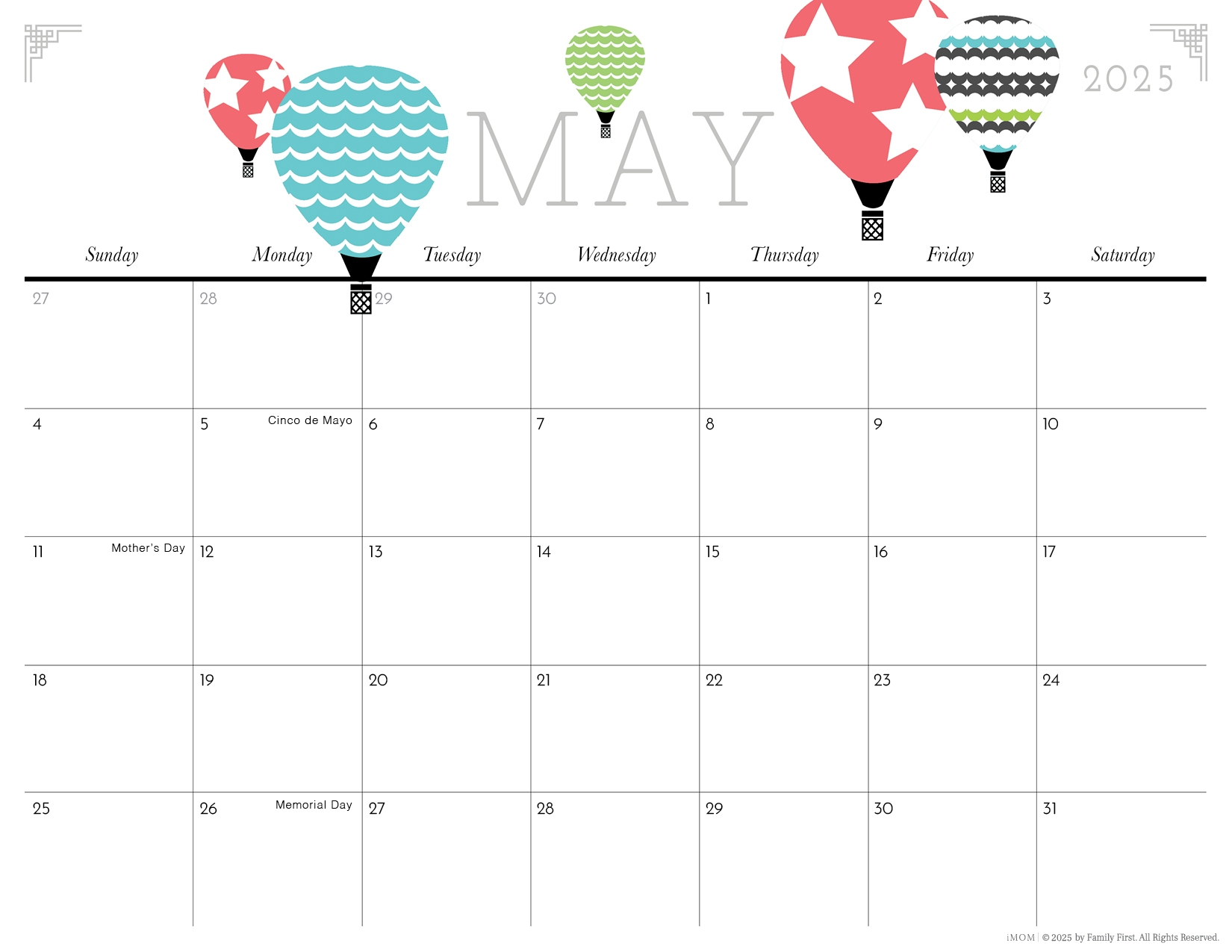 2025 Cute Printable Calendars For Moms IMOM 2025 Cute Printable Calendars For Moms IMOM