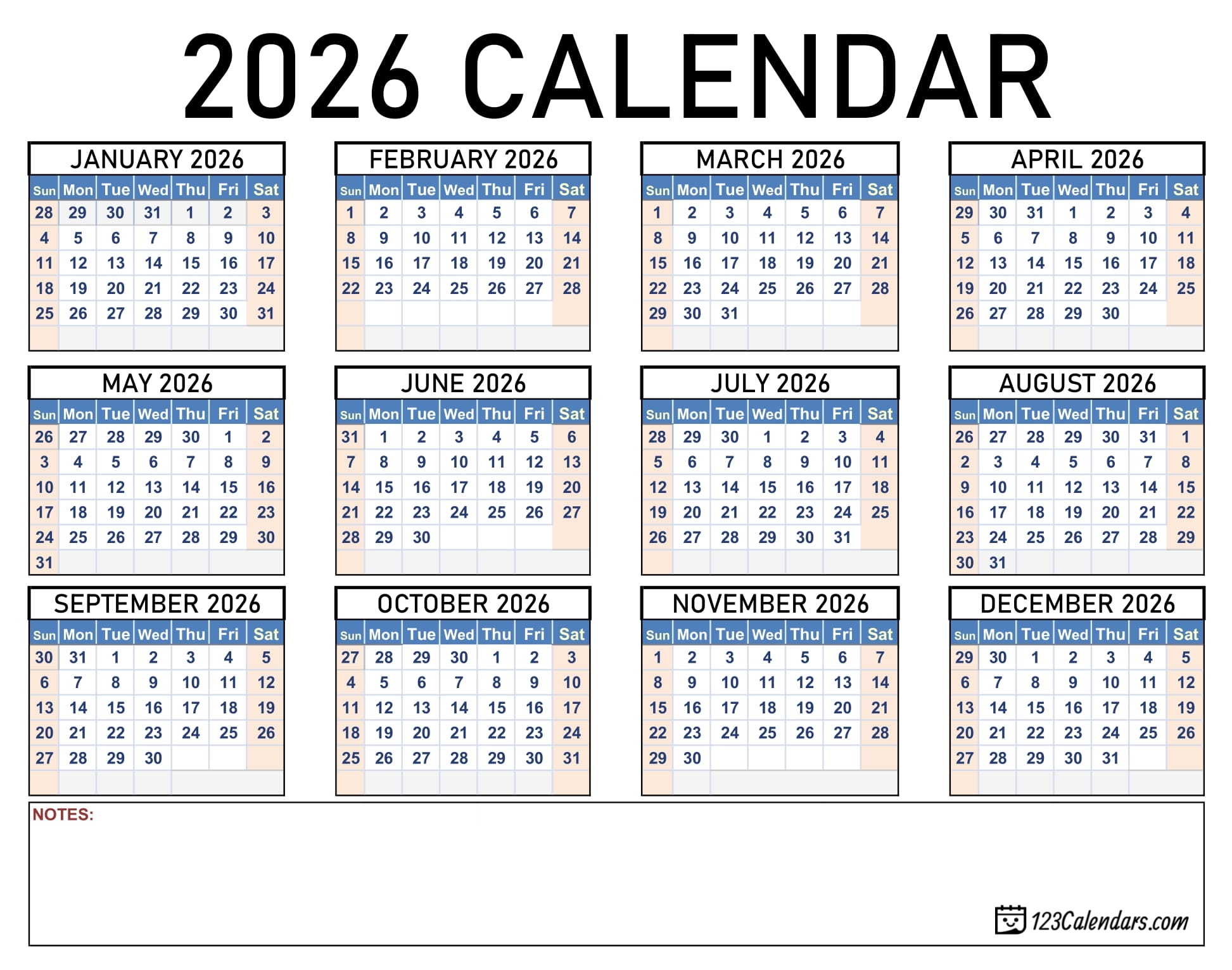 2025 Printable Calendar 123Calendars 2025 Printable Calendar 123Calendars