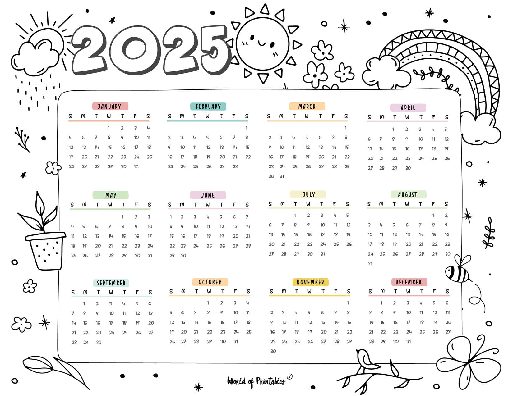 2025 Year Calendars 70 Best Printables World Of Printables 2025 Year Calendars 70 Best Printables World Of Printables