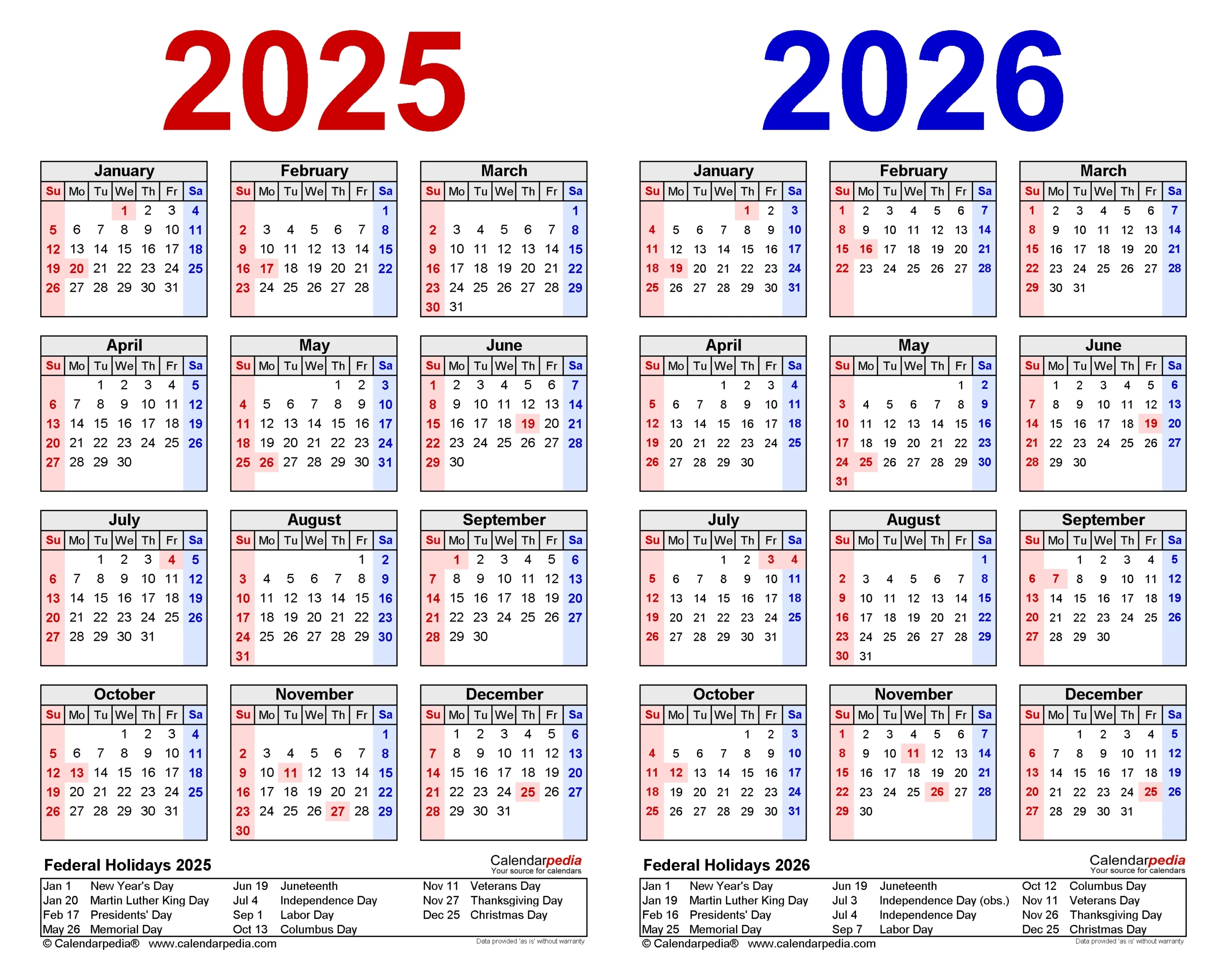 Printable School Calendar 2026 2025