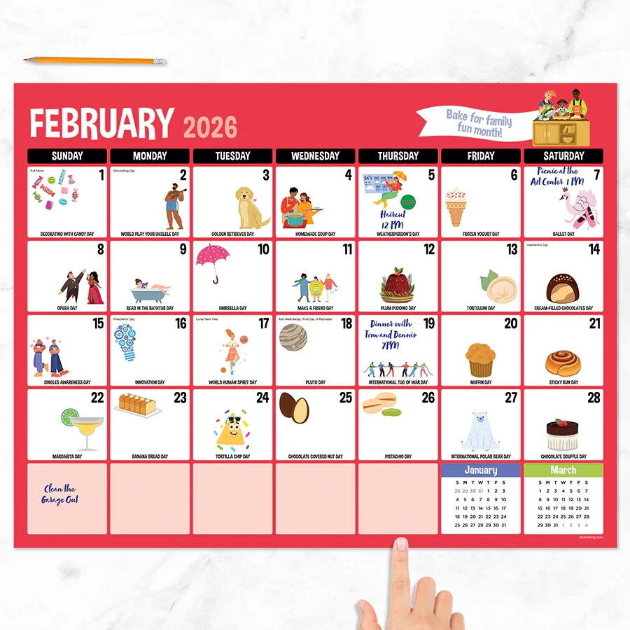 2026 Every Day s A Holiday Large Desk Pad Monthly Blotter Calendar TF Publishing Calendars Planners Journals Stationery