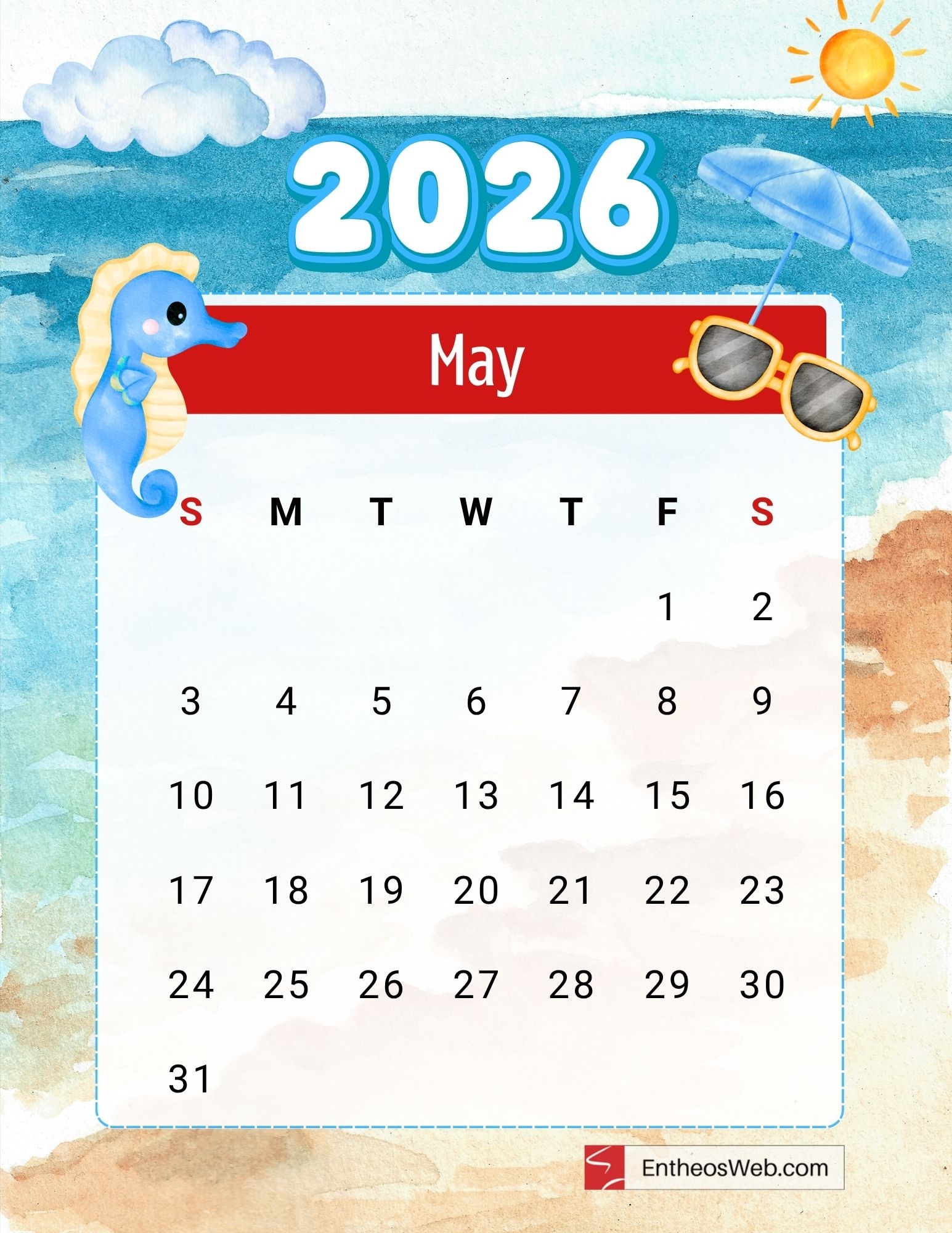 2026 Free Printable Calendar With Ocean Theme Download Now EntheosWeb 2026 Free Printable Calendar With Ocean Theme Download Now EntheosWeb