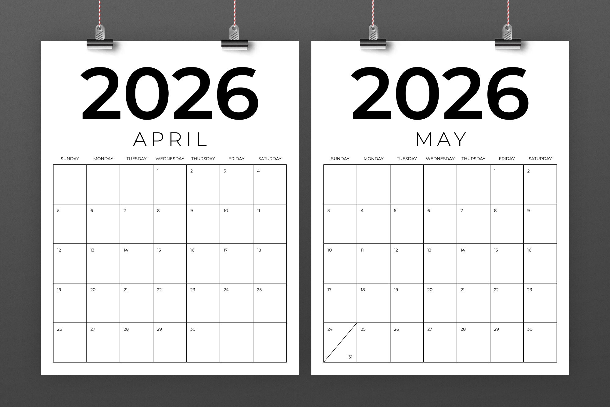 2026 Vertical 8 5 X 11 Inch Calendar Template By Running With Foxes TheHungryJPEG 2026 Vertical 8 5 X 11 Inch Calendar Template By Running With Foxes TheHungryJPEG