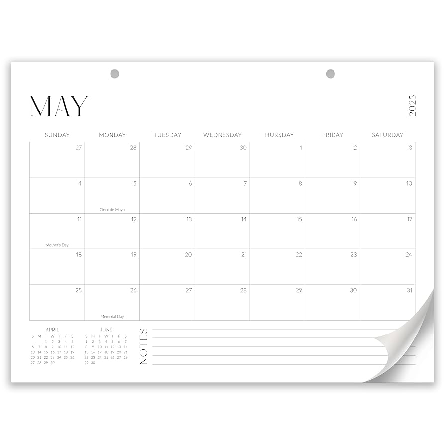 Amazon Aesthetic Desk Calendar 2025 2026 Runs From January 2025 Until July 2026 Minimalistic Office Desktop Wall Calendar 16 x12 For Easy Organizing Office Products