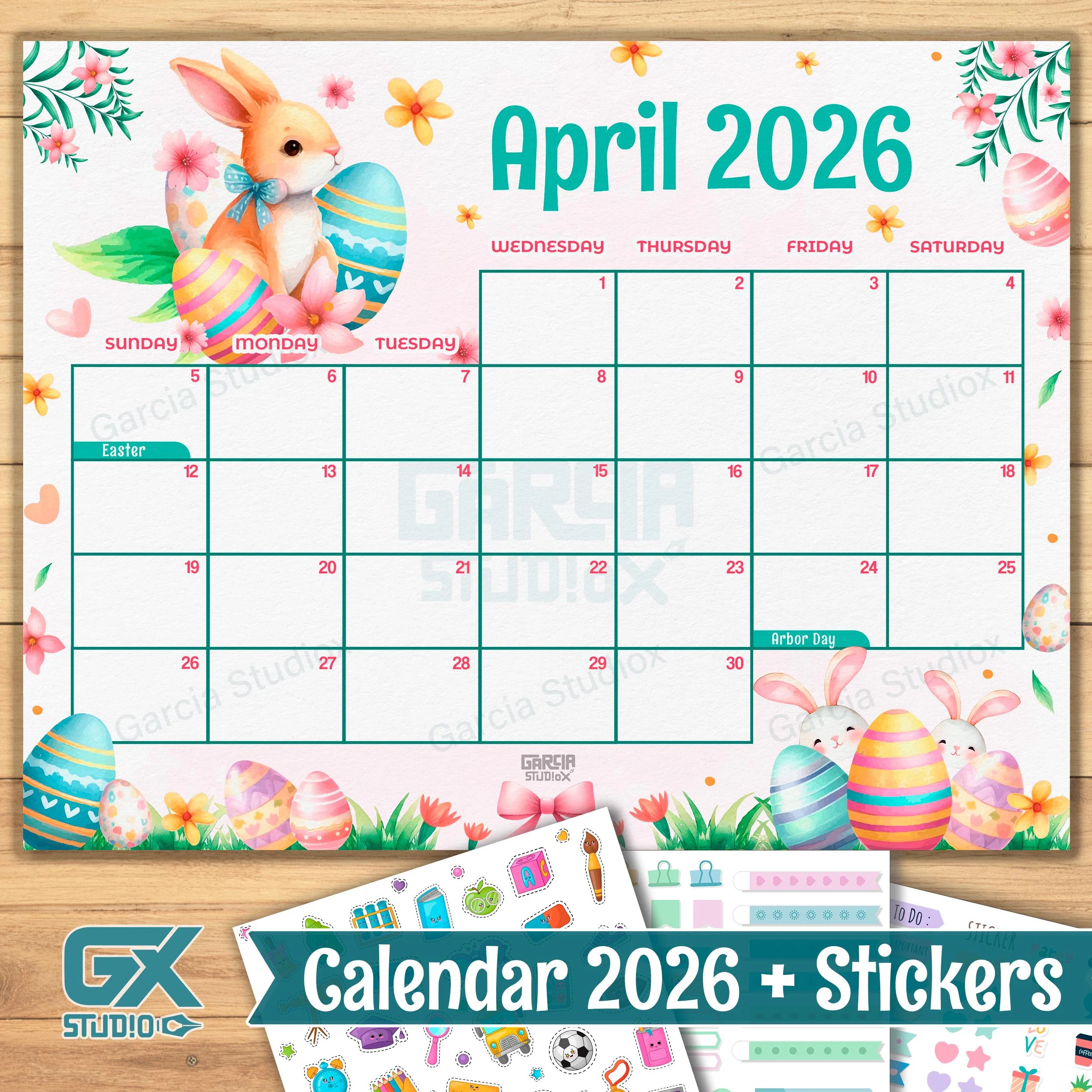 April 2026 Printable Calendar