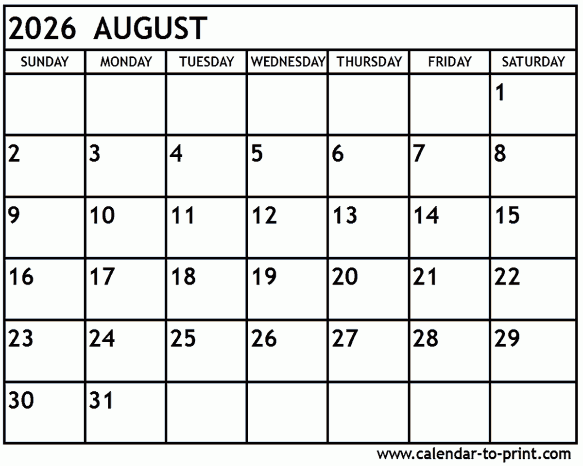 august 2026 calendar printable august 2026 calendar printable