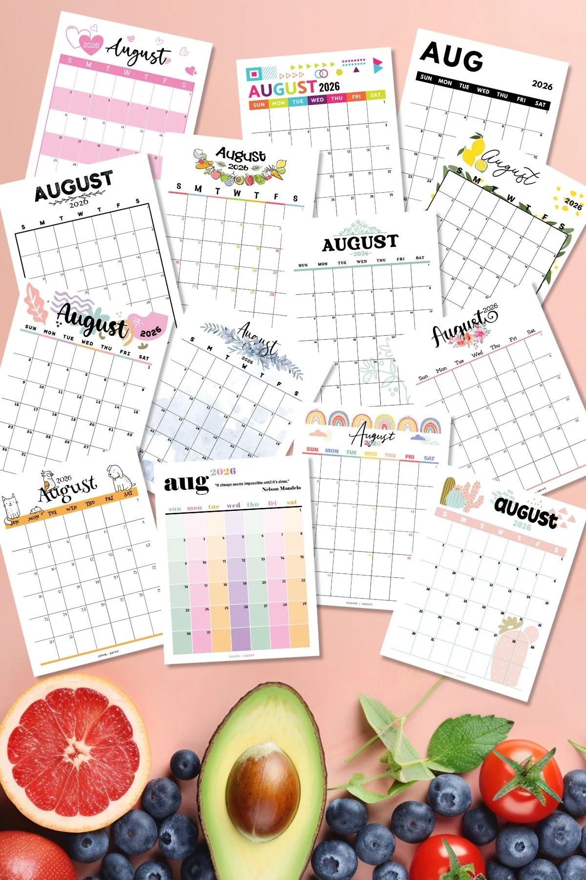 August 2026 Calendar Printable Free