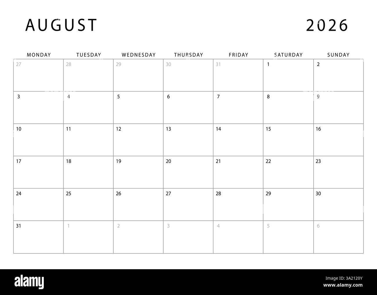 August Calendar Black And White Stock Photos Images Alamy August Calendar Black And White Stock Photos Images Alamy