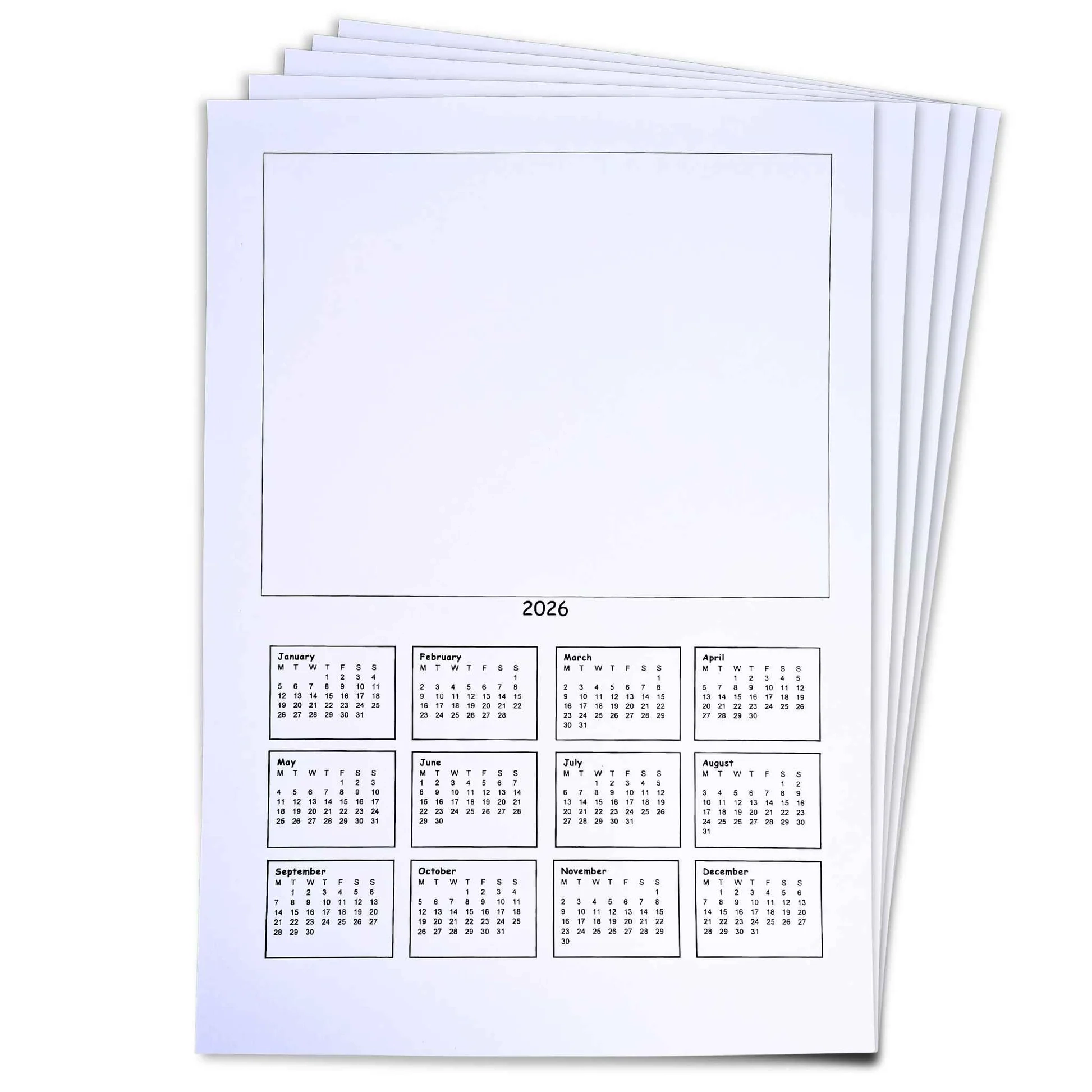 BCreative White Calendar Blanks For 2026 BCreativetolearn BCreative White Calendar Blanks For 2026 BCreativetolearn