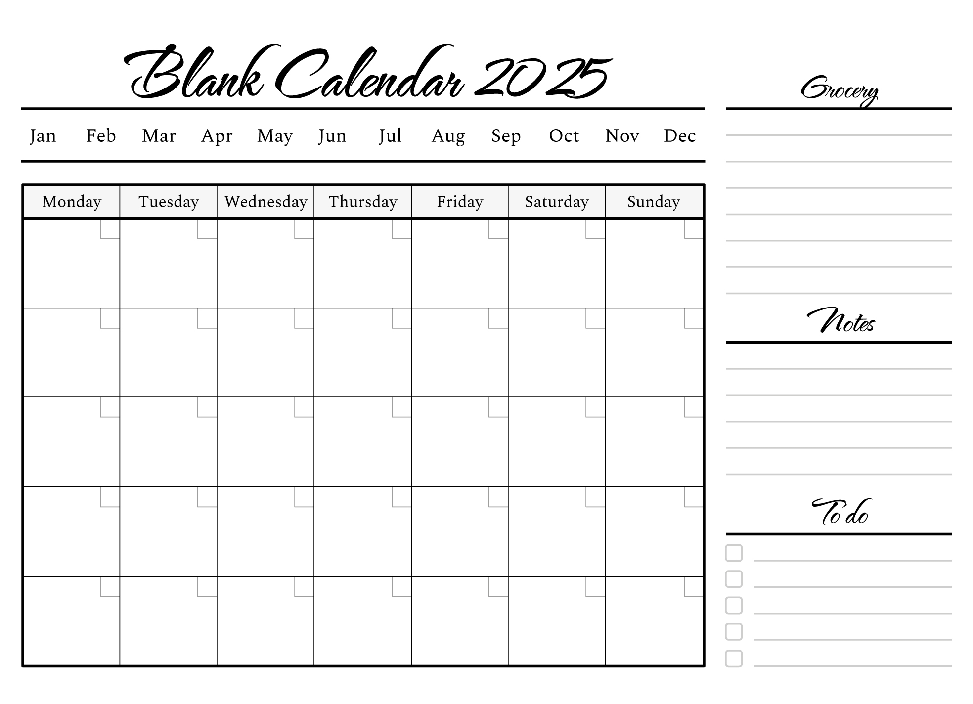 Blank Calendar Template 2025 Free Google Docs Template Gdoc io Blank Calendar Template 2025 Free Google Docs Template Gdoc io