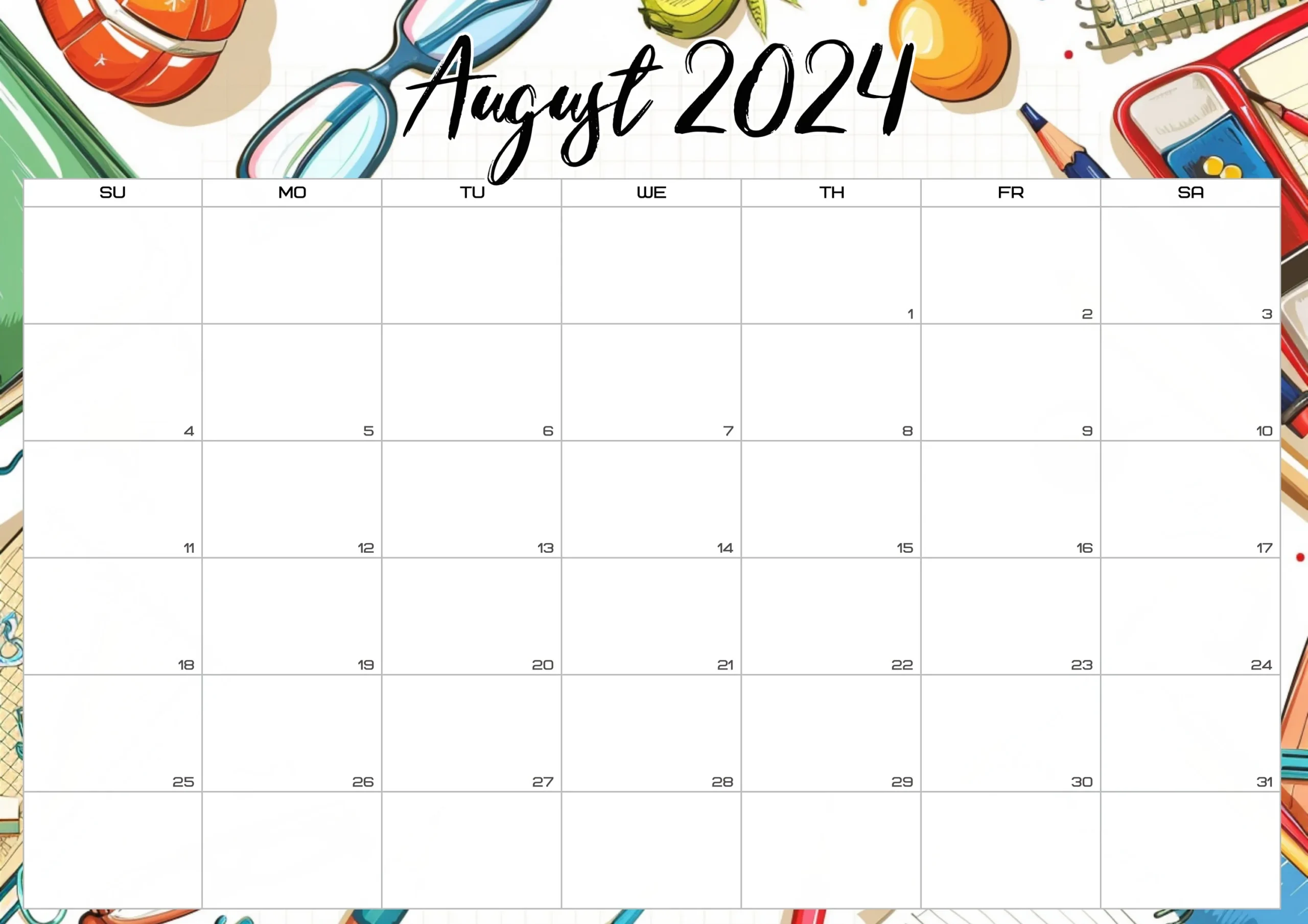 Blank School Calendar 2024 2025 august To June Printable Blank School Calendar 2024 2025 august To June Printable