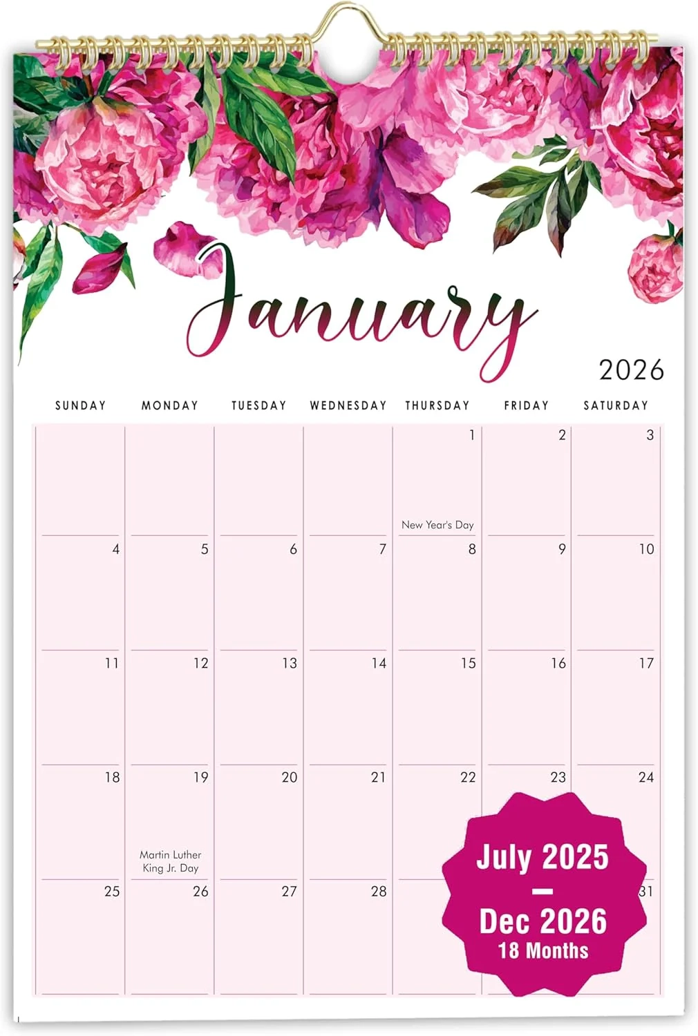 Blank July Calendar 2026 With Holidays