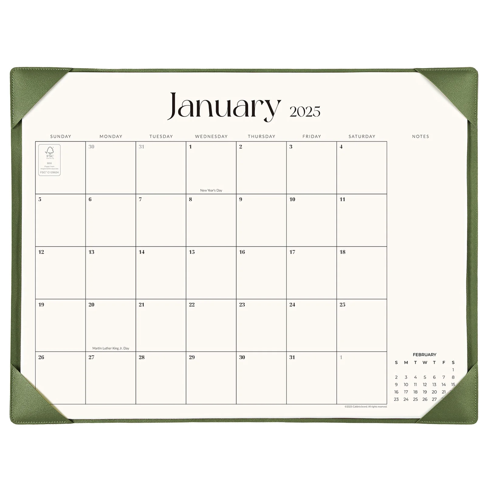 Cabbrix 2025 2026 Desk Calendar Large 21 L 16 5 W Simplified Style Green Cabbrix 2025 2026 Desk Calendar Large 21 L 16 5 W Simplified Style Green