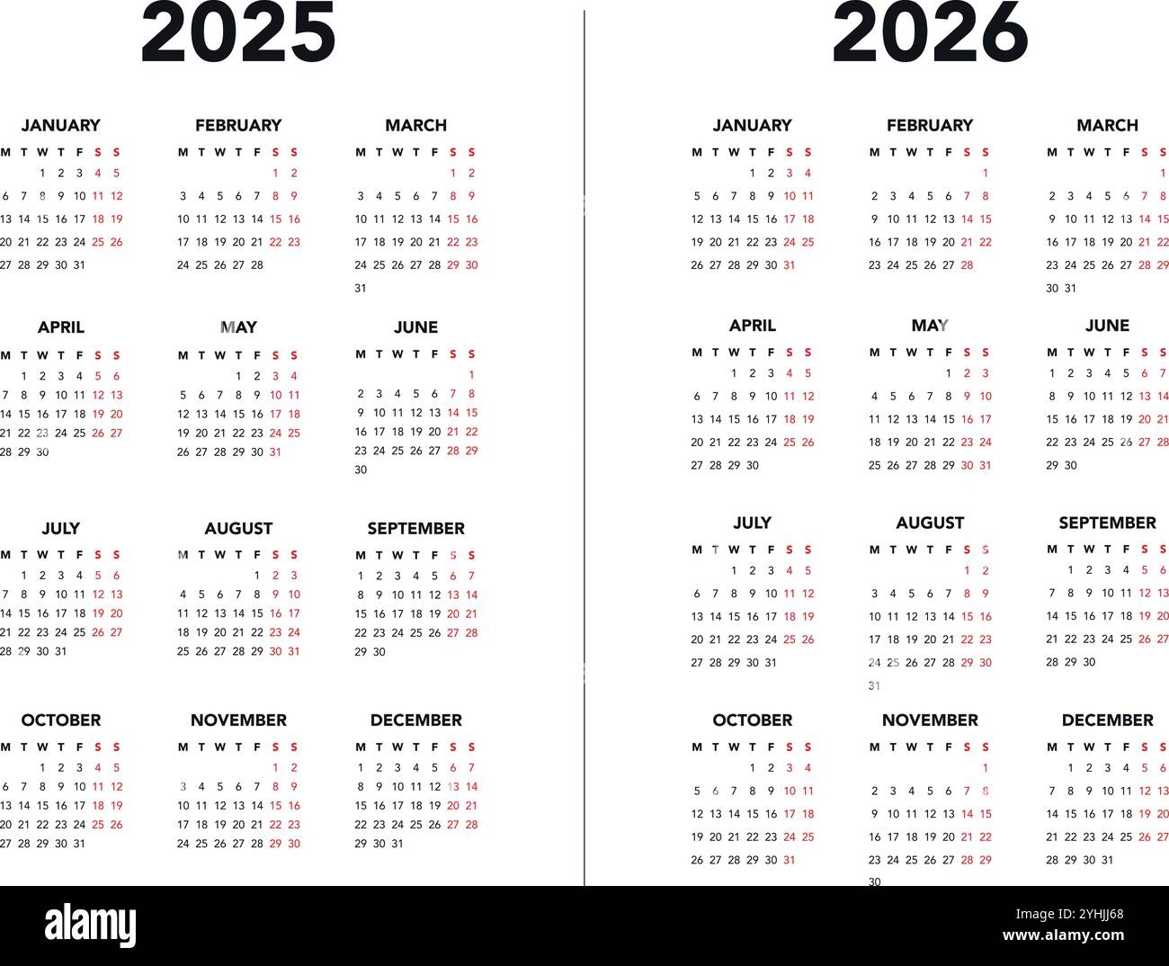 Calendar 2025-2026 Free Printable