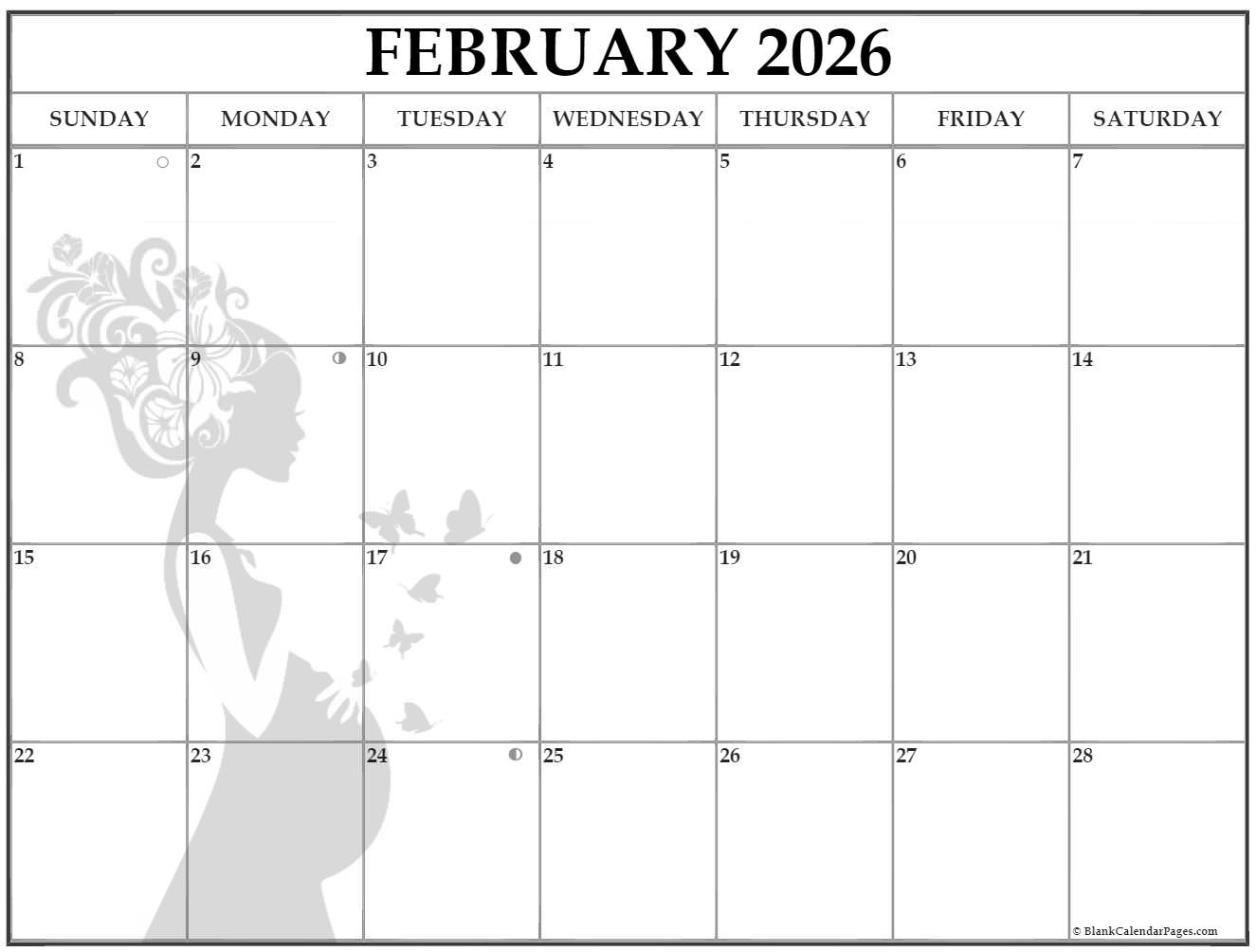 Collection Of February 2026 Photo Calendars With Image Filters Collection Of February 2026 Photo Calendars With Image Filters
