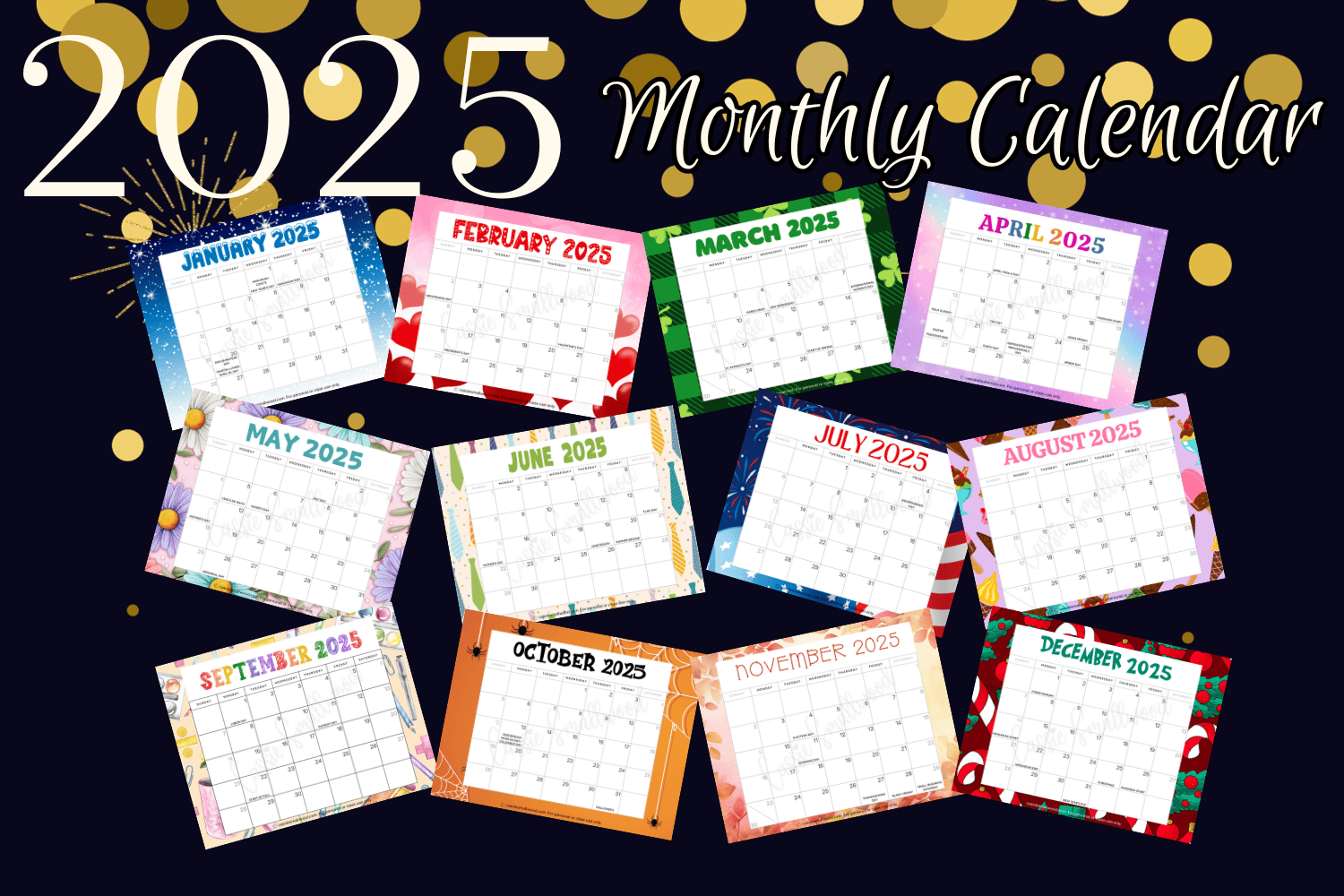 Cute 2025 Free Printable Monthly Calendars Cassie Smallwood Cute 2025 Free Printable Monthly Calendars Cassie Smallwood