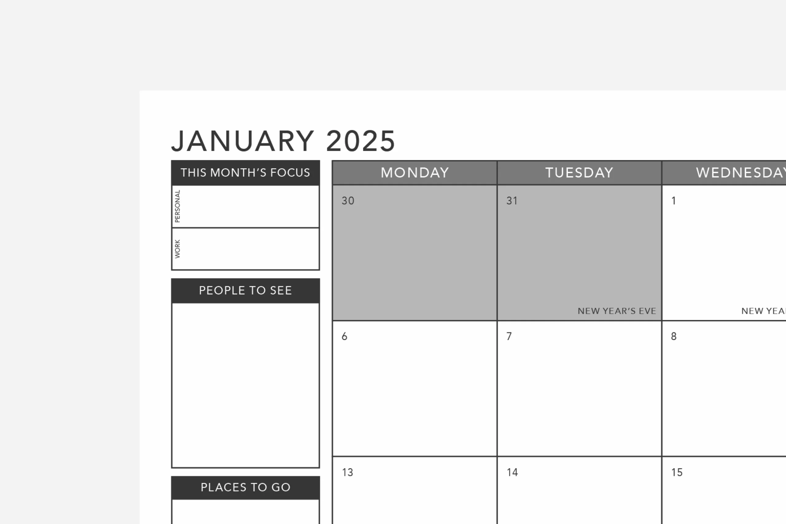 Blank Monthly Calendar Printable 2025 Pdf Blank Monthly Calendar Printable 2025 Pdf