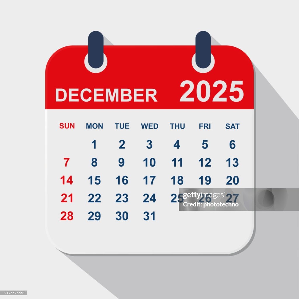December 2025 Calendar Calendar Planner Design Template Week Starts On Sunday Business Vector Illustration High Res Vector Graphic Getty Images