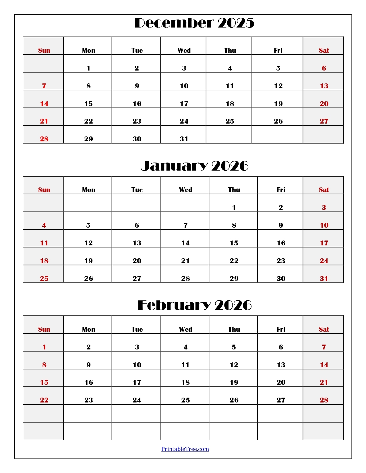 February 2026 Calendar Pdf