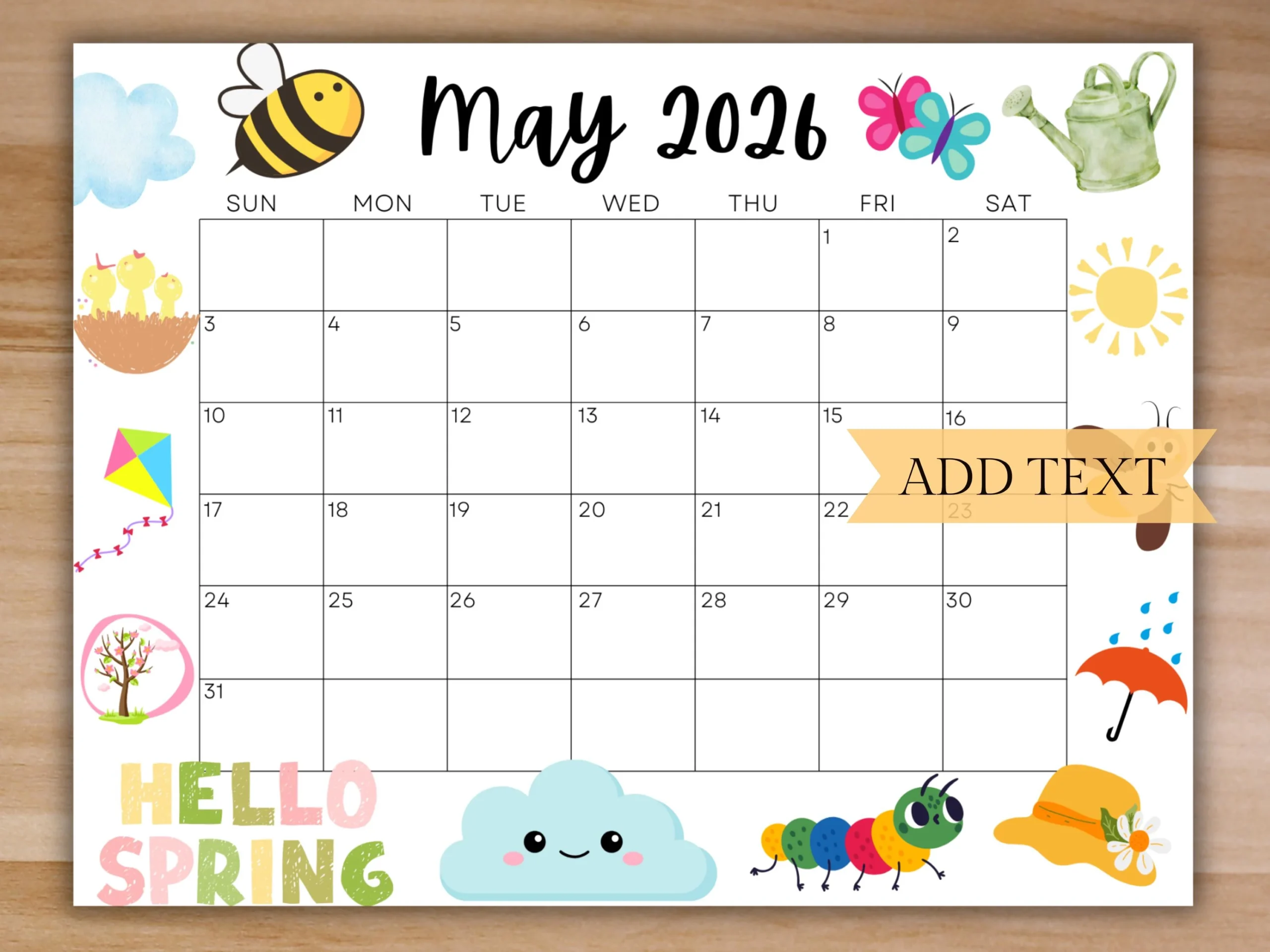 Calendar For May 2026