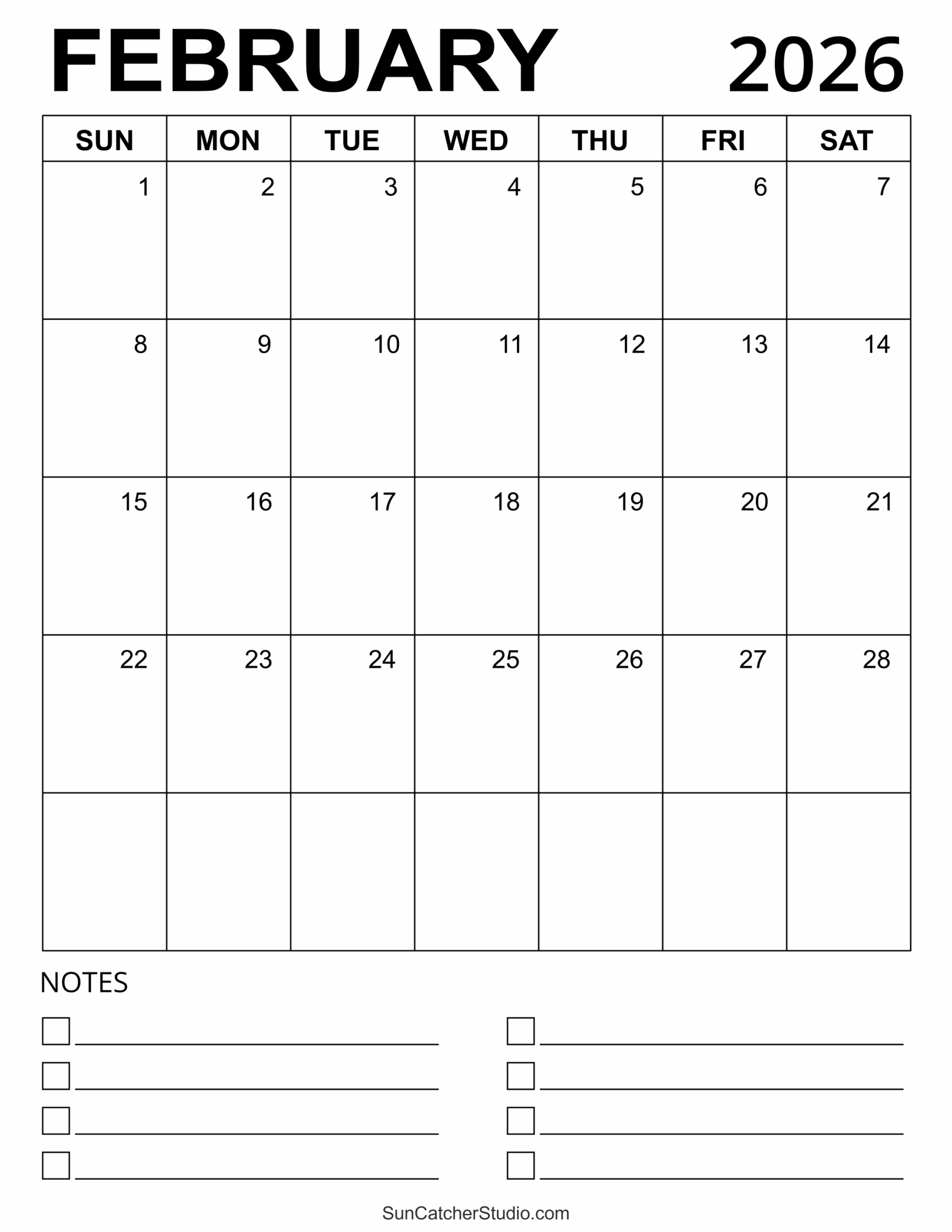 February 2026 Calendar Free Printable Free Printables Monograms Design Tools Patterns DIY Projects February 2026 Calendar Free Printable Free Printables Monograms Design Tools Patterns DIY Projects