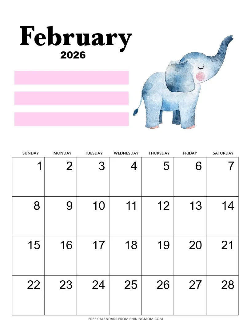 February 2026 Calendar With Holidays 80 Best Free Printables 