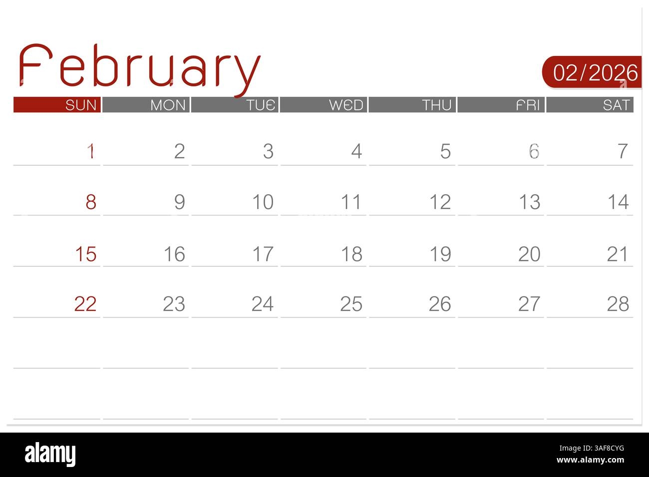 February 2026 Cut Out Stock Images Pictures Alamy