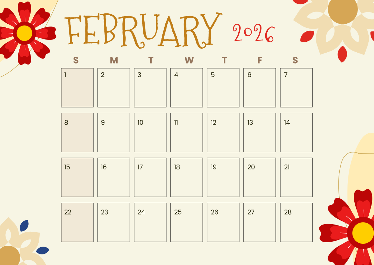 February 2026 Landscape Calendar Template To Download Template February 2026 Landscape Calendar Template To Download Template