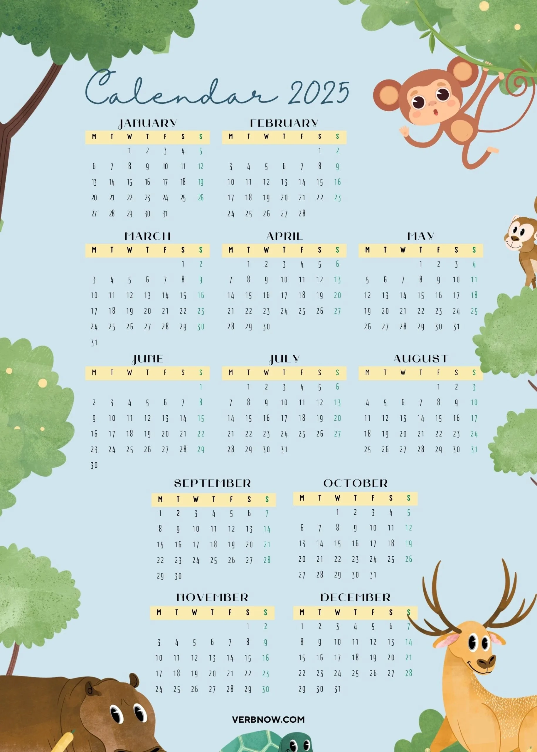 2025 Yearly Calendar Printable Free Pdf 2025 Yearly Calendar Printable Free Pdf
