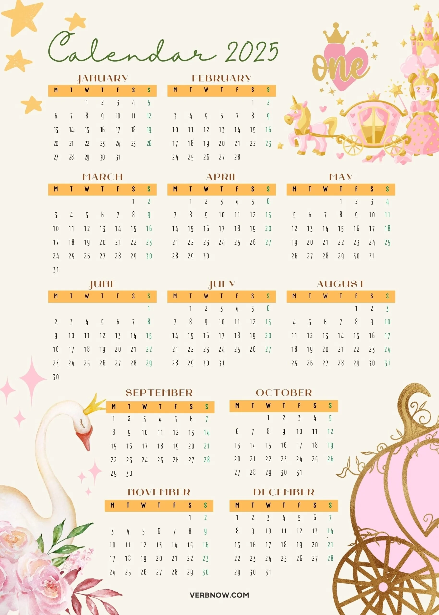 Free 2025 Year Calendar Templates Printable PDF And Customizable Free 2025 Year Calendar Templates Printable PDF And Customizable