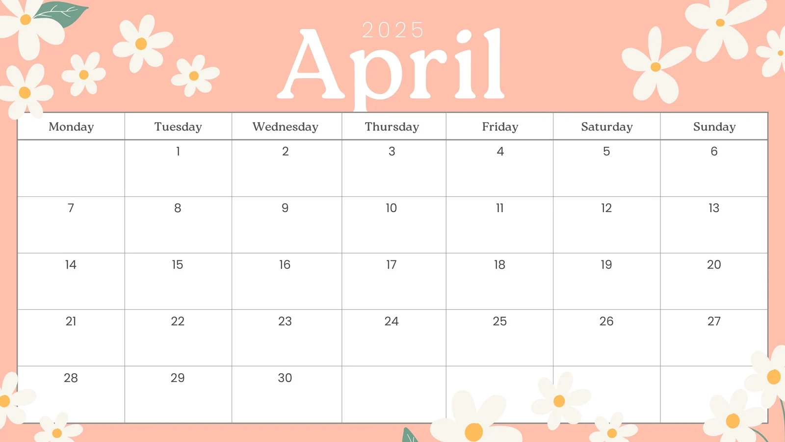 Free And Customizable April Templates Free And Customizable April Templates