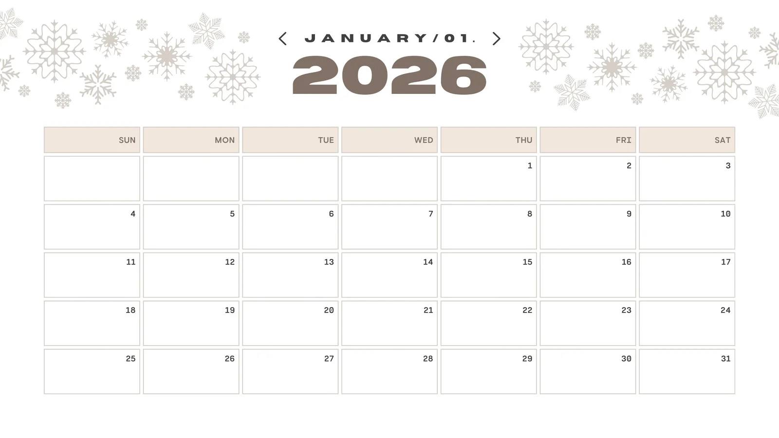 Free And Customizable January Templates Free And Customizable January Templates