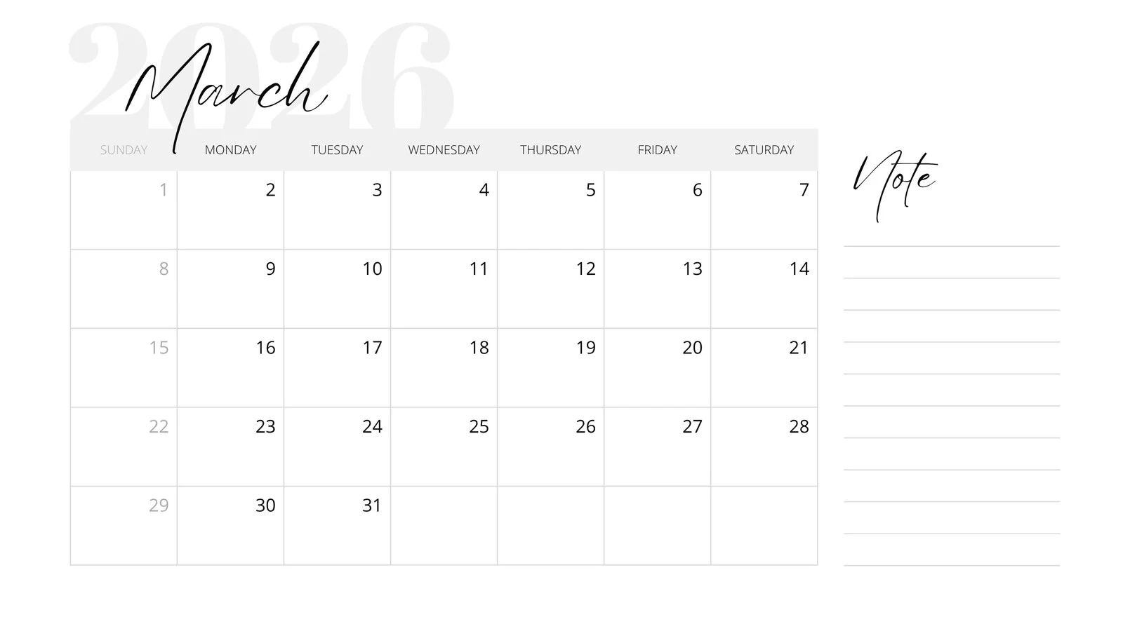 Free And Customizable March Templates