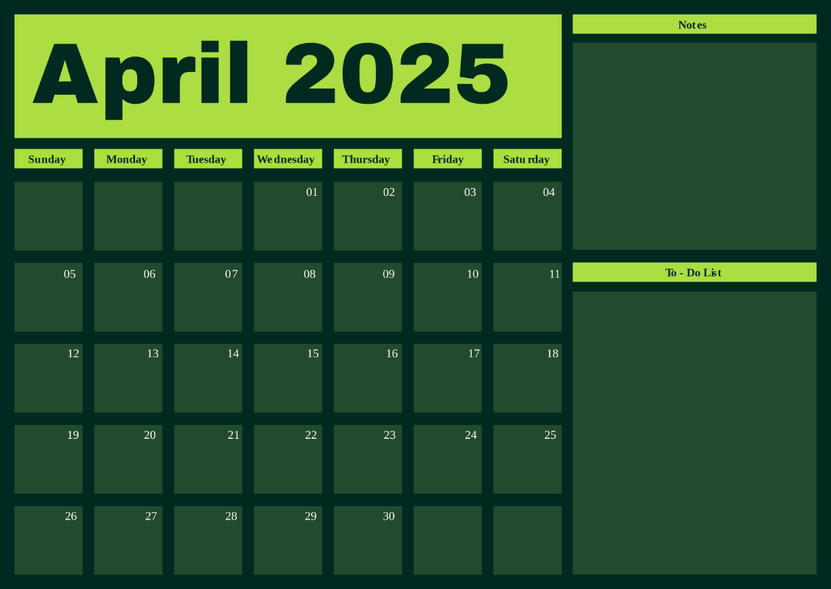 Free April 2026 Calendar Template To Edit Online Free April 2026 Calendar Template To Edit Online