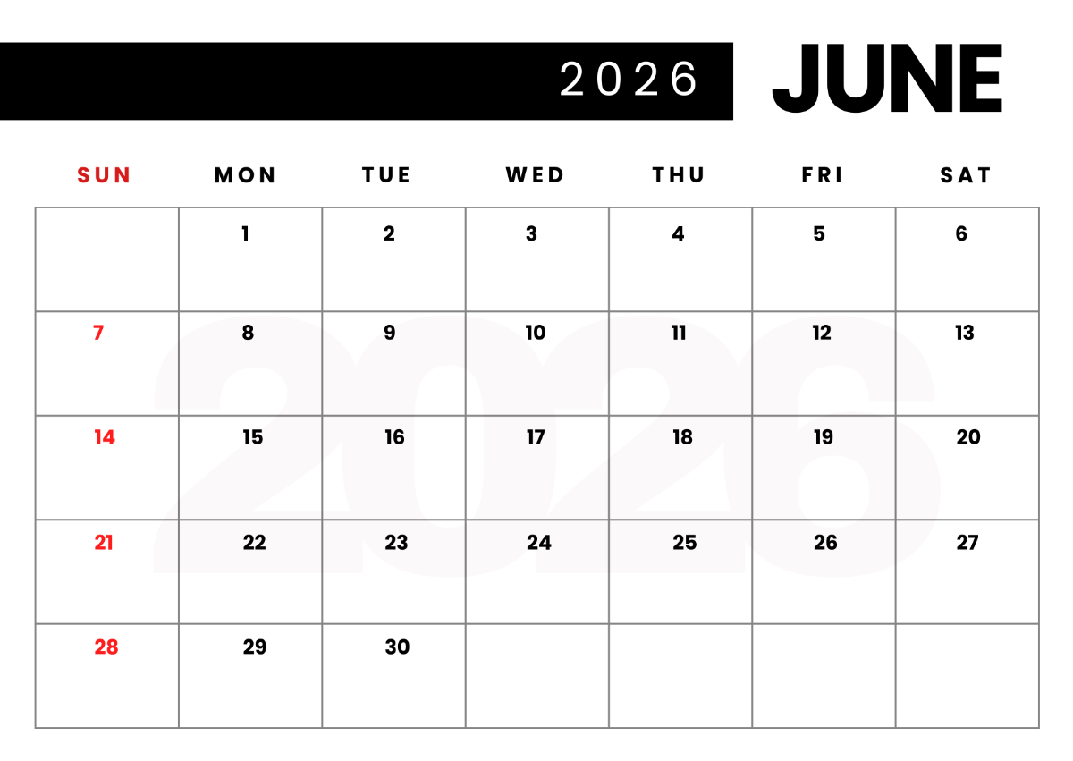 June 2026 Blank Calendar Editable