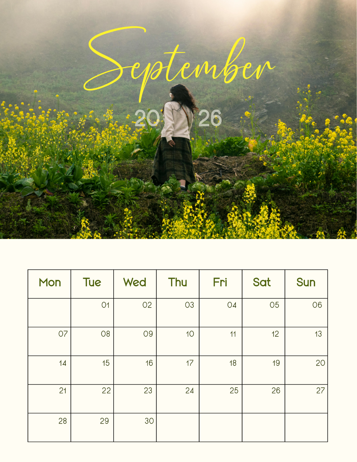Free Custom Photo September 2026 Calendar Template To Edit Online Free Custom Photo September 2026 Calendar Template To Edit Online