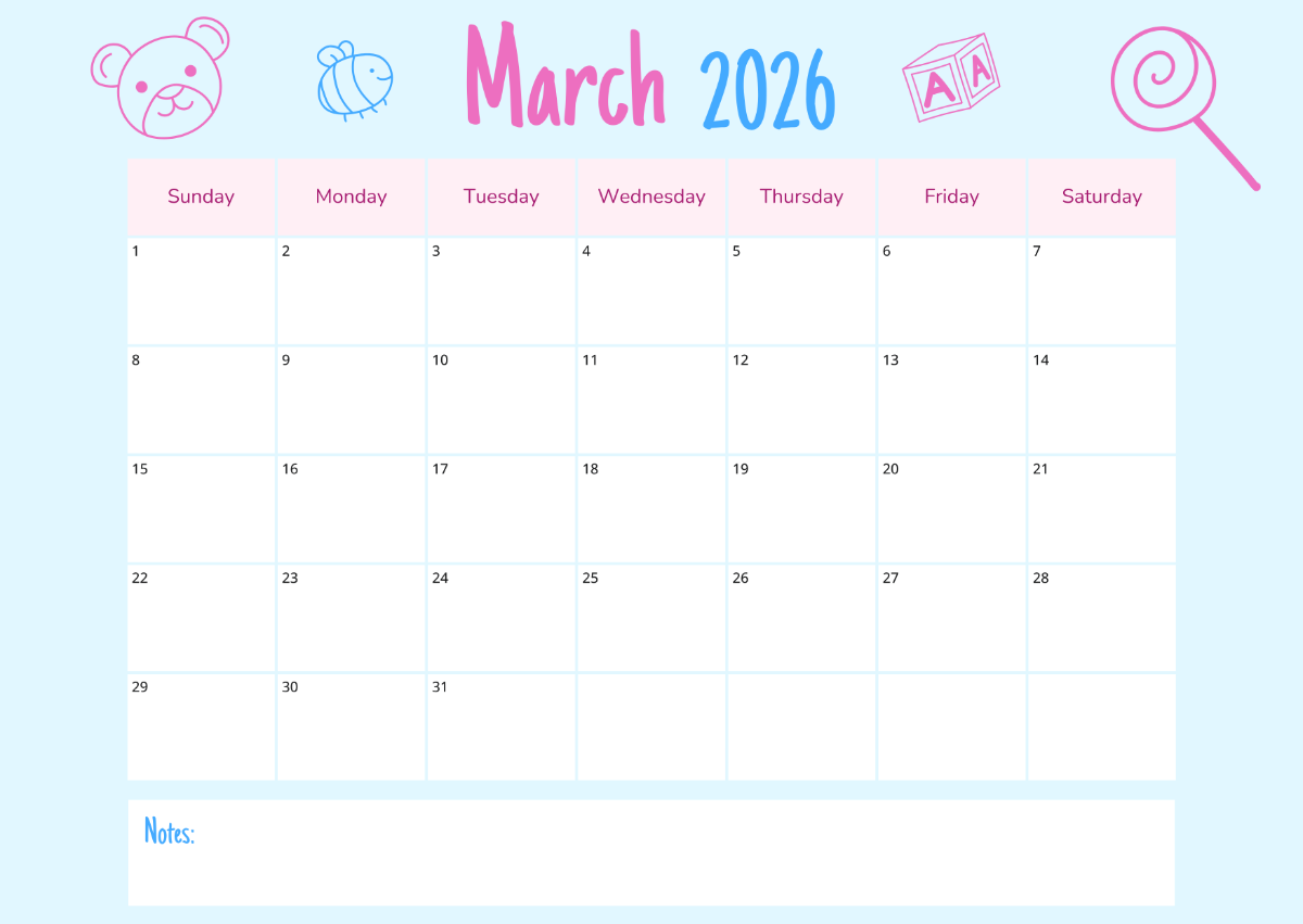 Free March 2026 Calendar Templates Editable And Printable Free March 2026 Calendar Templates Editable And Printable