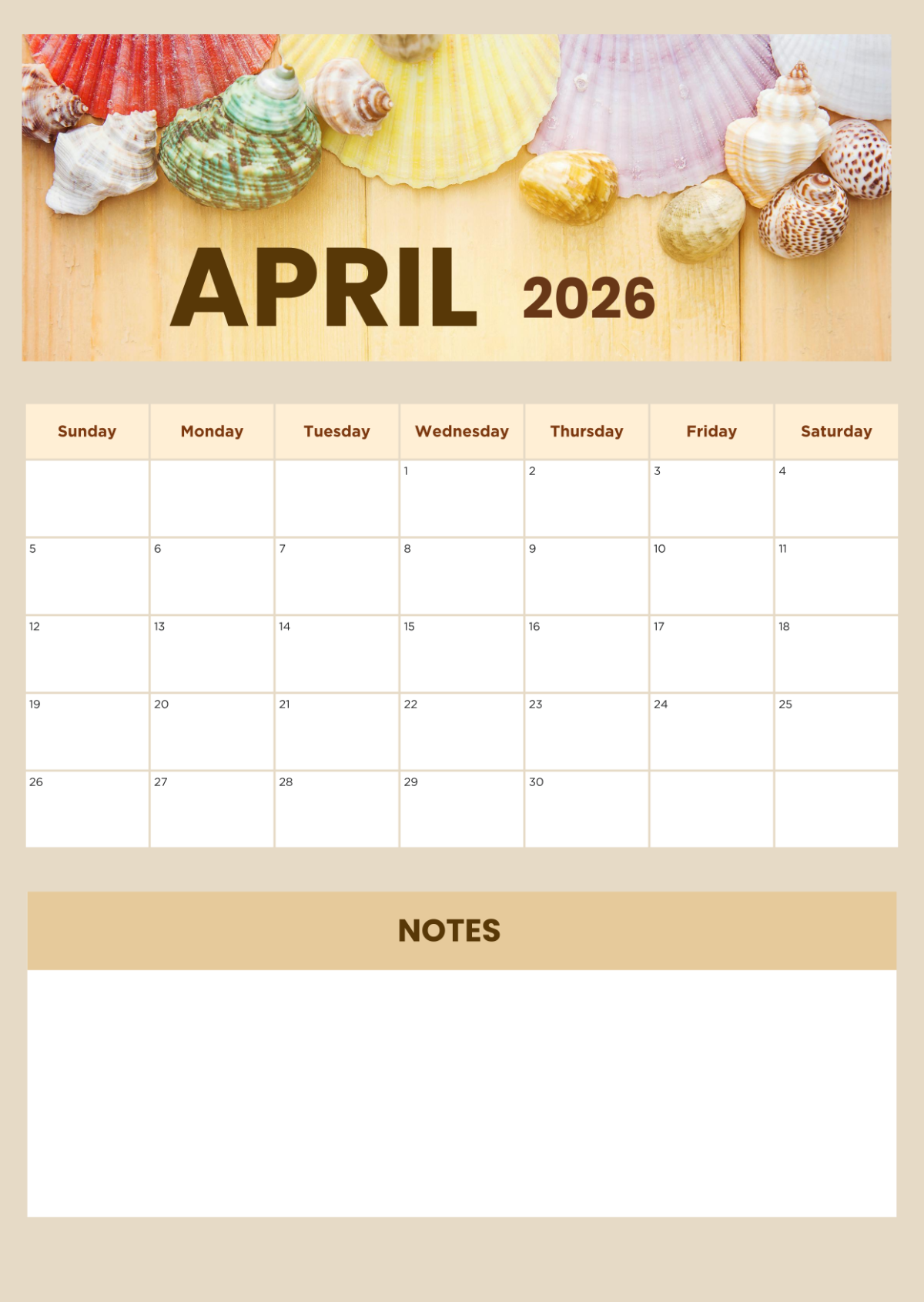 Free Portrait April 2026 Calendar Template To Edit Online Free Portrait April 2026 Calendar Template To Edit Online