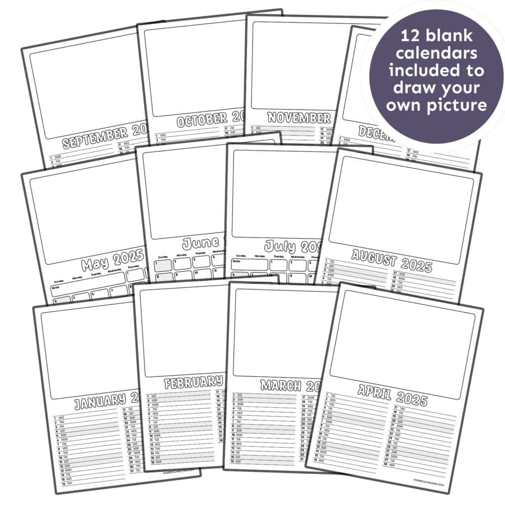 Free Printable 2025 Monthly Calendar For Kids Lined Mindfulmazing Free Printable 2025 Monthly Calendar For Kids Lined Mindfulmazing