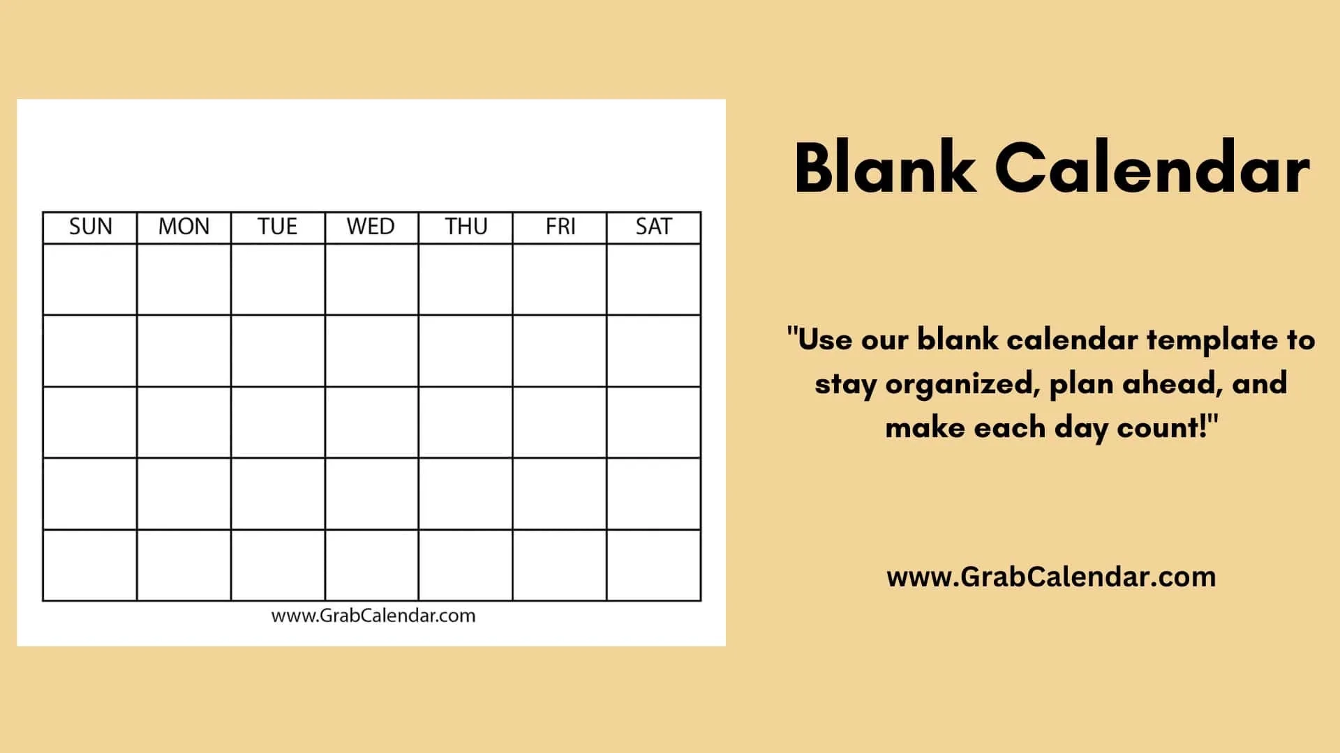 Free Printable Blank Calendar 2025 Templates Free Printable Blank Calendar 2025 Templates