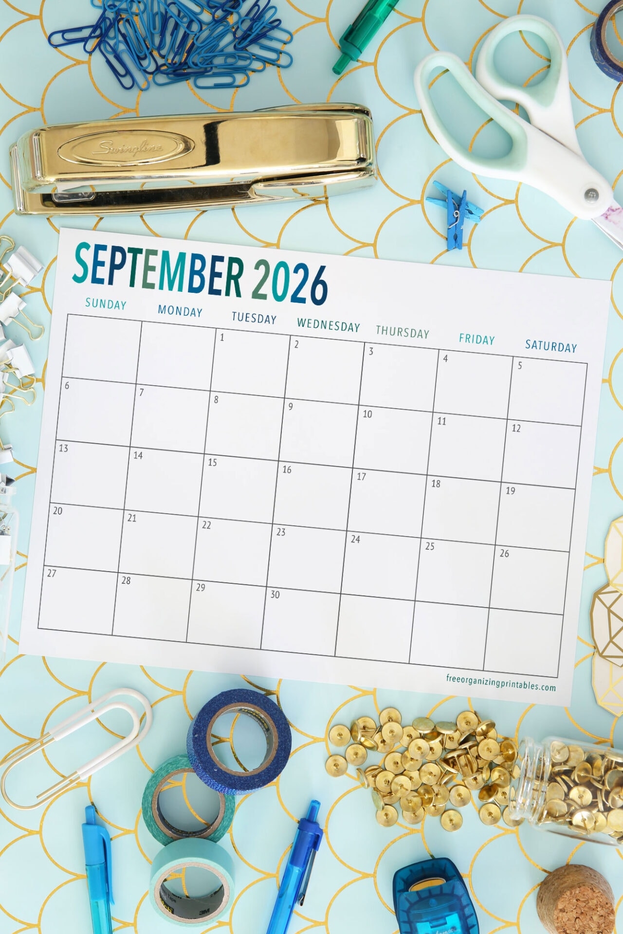 September 2026 Calendar Printable Free
