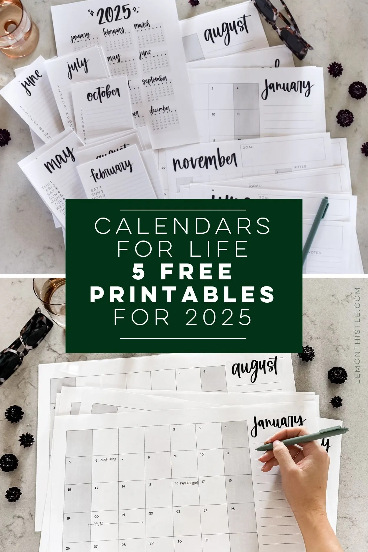 2025 Calendar Blank Printable Free