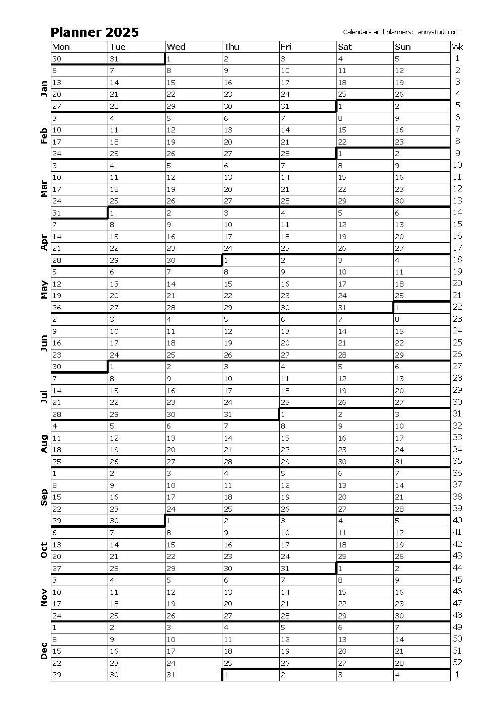 Printable 2025-2026 Calendar