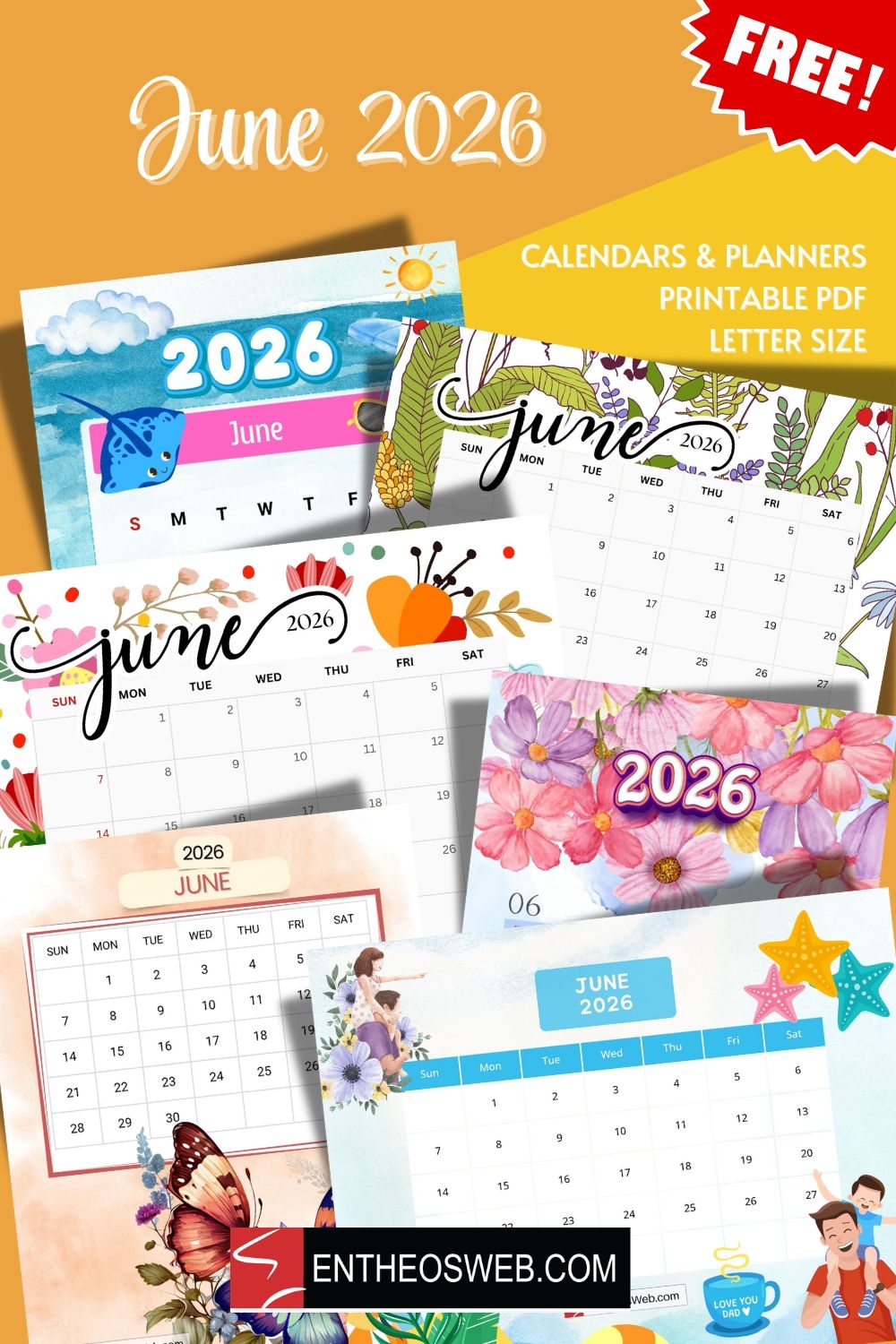Free Printable June 2026 Calendar EntheosWeb